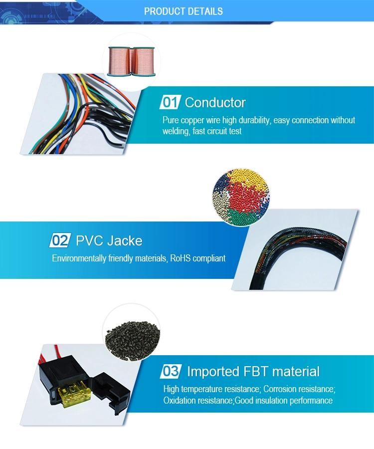 Automotive Power Window Electric Wiring Harness for Toyota
