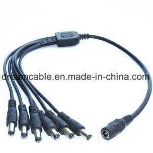 5.5*2.1mm 12V DC Splitter Cable DC 1 Female to 6 Male
