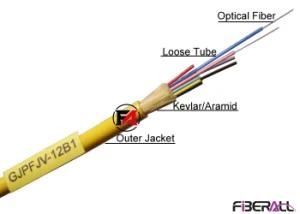 Gjpfjv 12 Cores Indoor Cabling Fiber Optic Distribution Cable