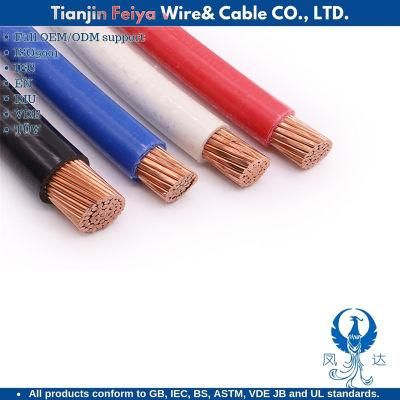 Thhn/Thwn 0.6/1 Kv Power Cable Low Voltage Copper Aluminum Conductor XLPE Insulation PVC Sheath Electric Wire Marine Shipboard Cables