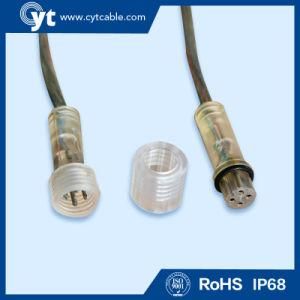 4 Pin Transparent Waterproof connector Wire for LED Lighting