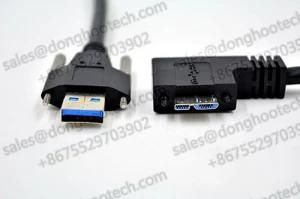 USB3 Vision Cables USB 3.0 Type a with Thumbscrews to Micro B W/S Shielded Cable Optimized for Industrial Application