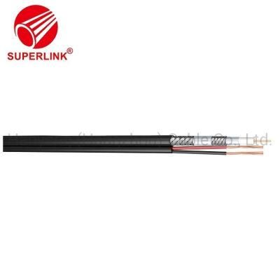 Communication Cable Rg6quad Coaxial CCS/CCA/Cu/Tc Data Cable with Power Cable for Camera