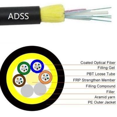 Advantages of Different Types of Optical Fiber Cable Single Mode 100m -200m Span Aerial Fiber Optic Cable