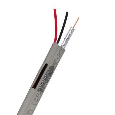 75 Ohms Air/Ship CE Camera CCTV Rg59 Cable with Power of Factory Price