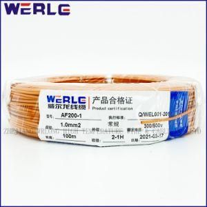 1.0mm Af200-1 High Temperature Tinned Copper Teflon Wire