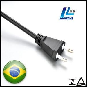 2-Pin Power Cord Plug with Used Brazil Home Appliance
