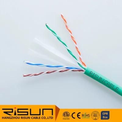 UTP CAT6 23 AWG 4 Pair Twisted Fluke Test Passed Network Cable