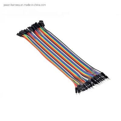 Custom DuPont Rainbow Cable Assembly 10cm 40 Pin Jumper Wire Female to Female Male Harness