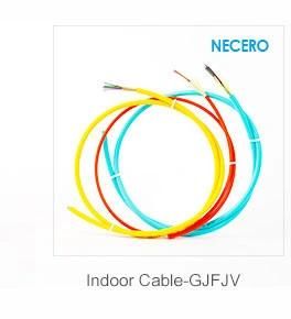SM G657A1 hytrel tight buffer with double jacket 1 core indoor fiber optic cable with double PU sheath