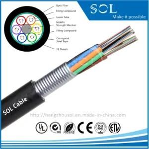 Outdoor Steel Armor Plasitc Optical Fiber Cable (GYSTS)