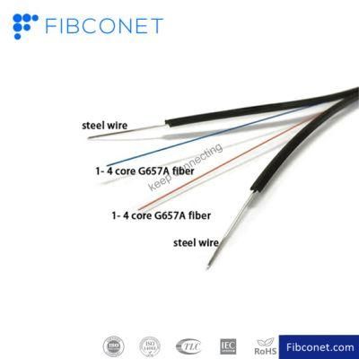 FTTH Fiber Optic Drop Cable Gjxh/GJXFH/Gjyxch/GJYXFCH 2-12 Core Cable