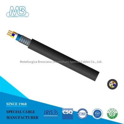 Black or Customized Color 6.60mm Casing Diameter Power Cable