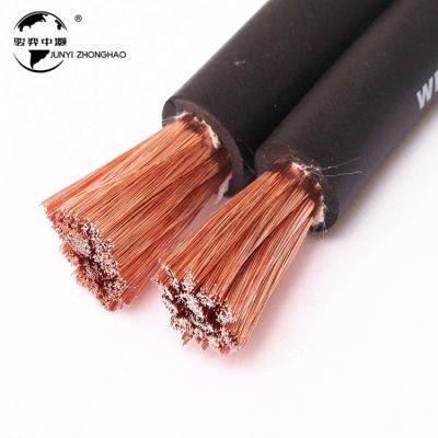 Welding Machine Lead Cables 2/0 1/0 Specification Copper Core Conductor Flexible Rubber/PVC Sheathed Welding Cable