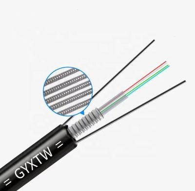 Outdoor Single Mode GYXTW 4 Core Fiber Optic Cable 24 Core Single Mode Fiber Optic Cable