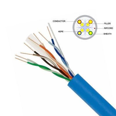 Low-Cost Networking UTP Cat5e CAT6 CAT6A LAN Cable for Data Ethernet ETL/UL/Cmx/Cm/Cmr Approved