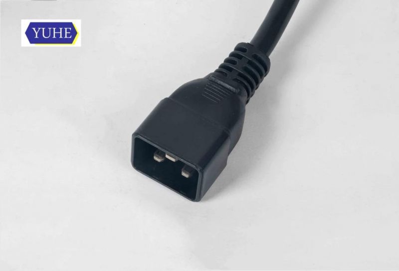 Asta Approval BS1363 British 3 Lead White Black Earth Pin Fused Plug 1.0 1.25 1.50mm C19 Comnector Power Cable