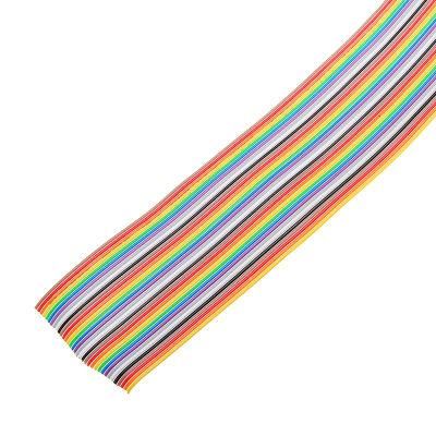 UL Compliance Halogen Free Low Smoke Rainbow Ribbon Cable UL10368