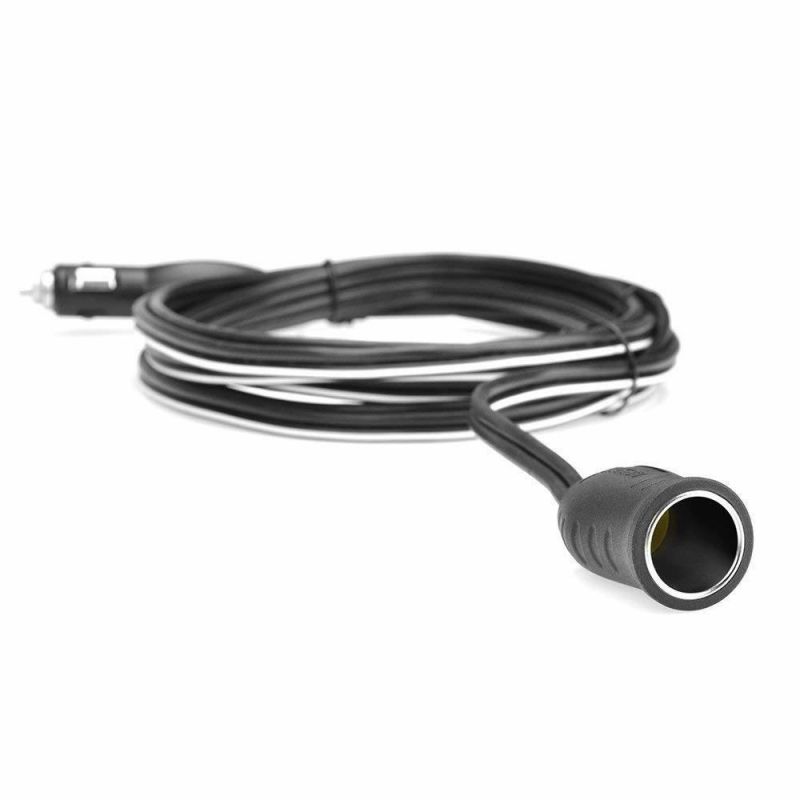 Cigarette Lighter Extension Cord Cigarette Lighter Cable 3.7m/12.1FT Cigarette Lighter Socket, 11 AWG Electric Wires 12V 24V