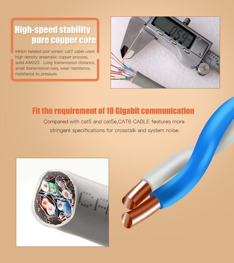 305m Manufacturer Supply SFTP Cat5e Cable Outdoor Bare Copper