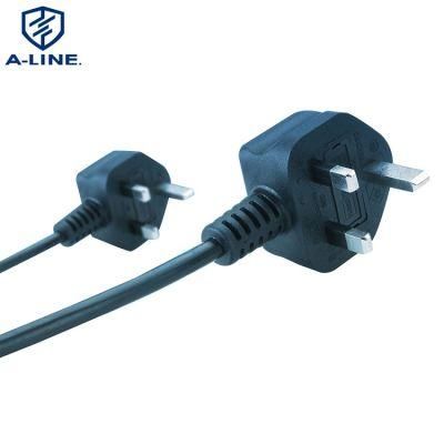 VDE Approved British Type 3 Pins Power Cord Without Fuse