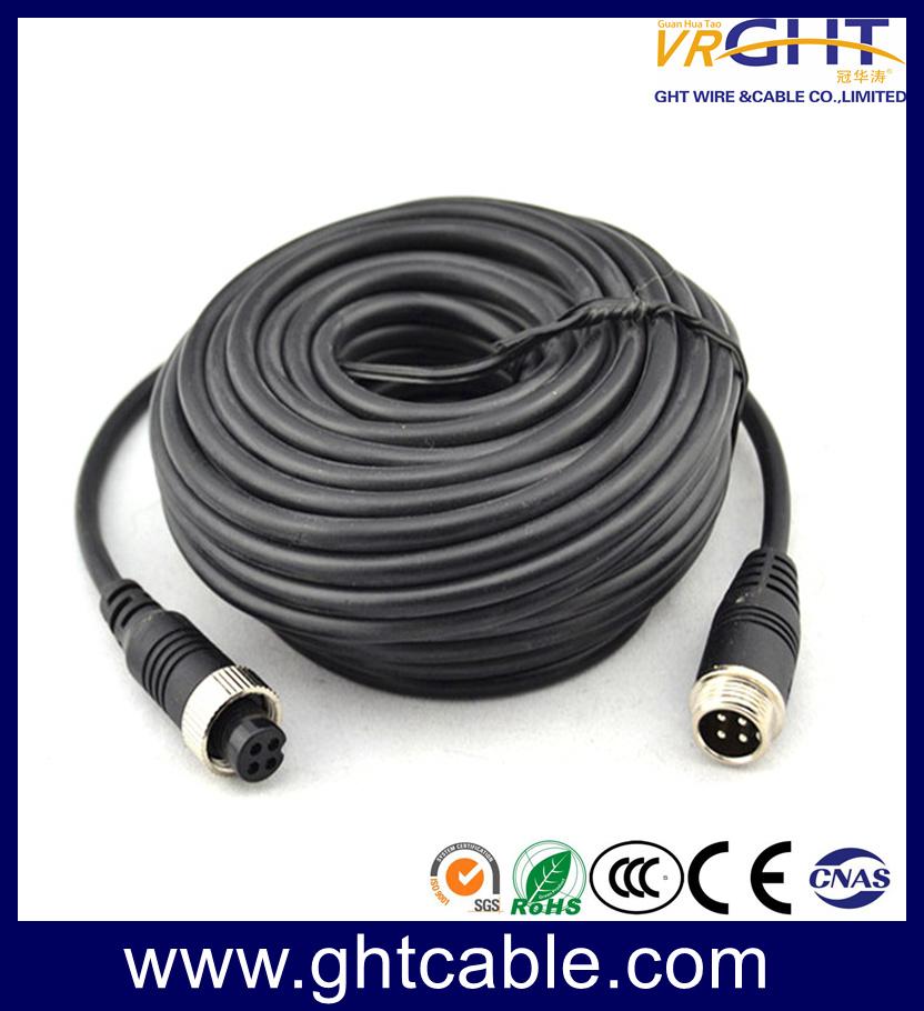 CCTV Cable with 4 Pin Aviation Connector for Car Camera