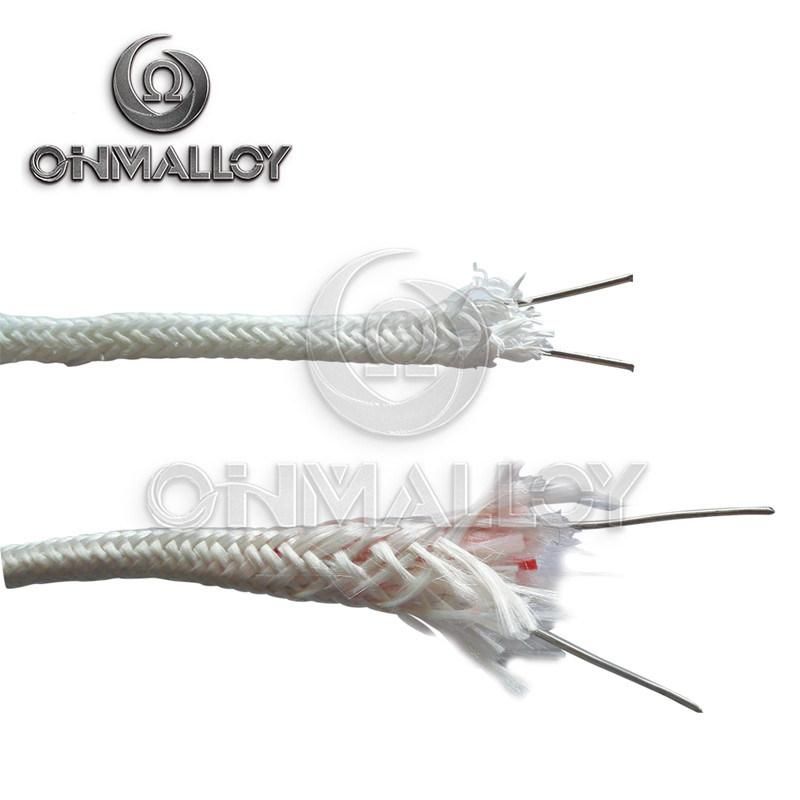 K Type Thermocouple Cable Vitreous Silica Braid Insulated 800 Degree ANSI Mc96.1