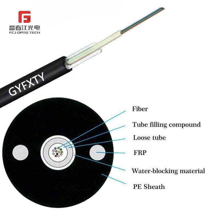 GYFXTY 4 Core / 4 Strand Single Mode Counts Fiber Optic Cable