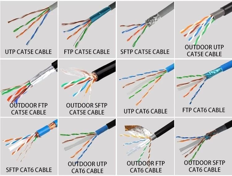 UTP Outdoor Patch Cord CAT6 4pair Ethernet LAN Cable 0.57CCA
