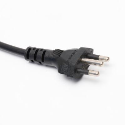 Brazil Inmetro Power Cord Three Pins 10A H05VV-F 3X0.75 3X1.0 RoHS