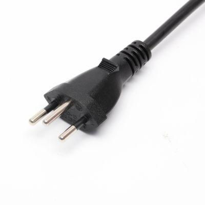 Inmetro AC Power Plug Brazil UC Approved Power Cord 4.0mm 3 Pins