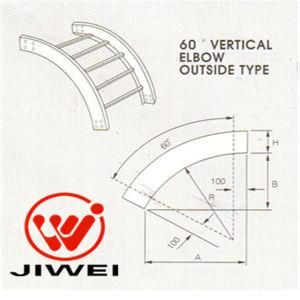 Ladder Type Cable Tray Fittings of 60 Dgree Vertical Elbow