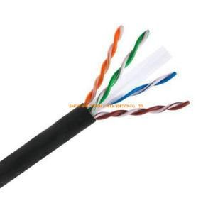 Outdoor Cat. 6A Solid LAN Cable, 23AWG, Copper, PE, 305mtr, Black