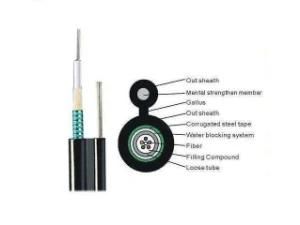 6 Core Single Mode Fig 8 Central Loose Tube Fiber Optic Cable Gyxtc8s