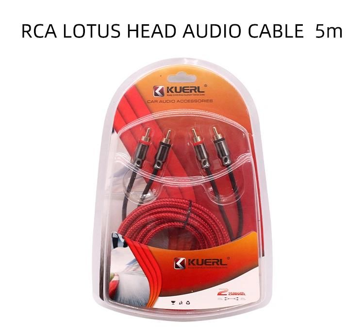 RCA Cable Audio Video Cable 2RCA to 2RCA Cable for Car Audio