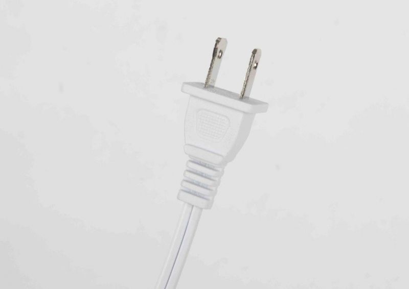 2 Pin Us Plug Cable with IEC C8 Connector Round Square Shape with Polarity