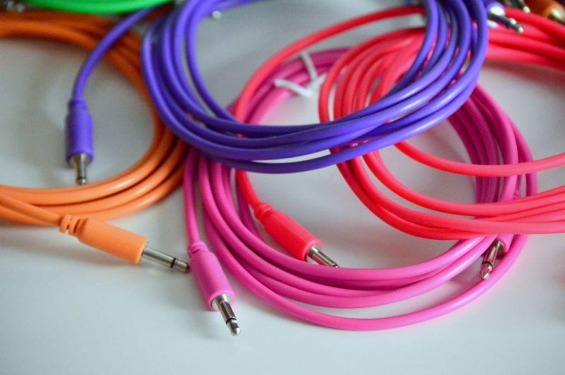 Colorful 3.5mm Mono Eurorack Patch Cable for Eurorack Modular Synthesizer