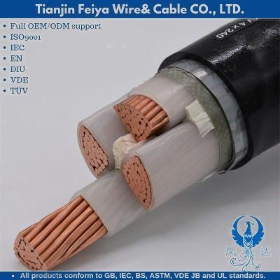 PVC H05vvf Copper Conductor 3X15 XLPE Insulated Corrugated Aluminum Sheath PVC Sheath Power PVC Cable