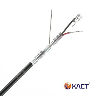 2x0.22mm2 Shielded Stranded Excellent tensile strength CCAM conductor PVC Insulation and Jacket CPR Eca Alarm Cable