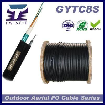 HDPE 60 Core Fig8 Aerial Armour Fiber Cable (GYTC8S)