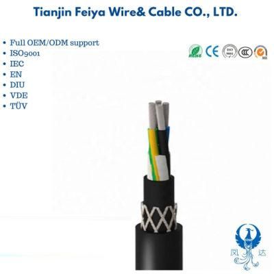 H07rn-F Rubber Jacket and Copper Conductor Material Nsshou Nsgafou Nshxafo 2X4 mm Mining Aluminium Control Electric Cable
