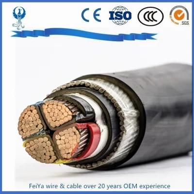 Yjv Copper Conductor PVC Insulated Armoured Cable Electric Power Cable