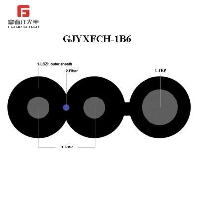 Hot Sale Low Cost Factory Price All Dielectric 1/2/4 Cores Fibers Drop FTTH Fiber Optic Cable (GJYXFCH)