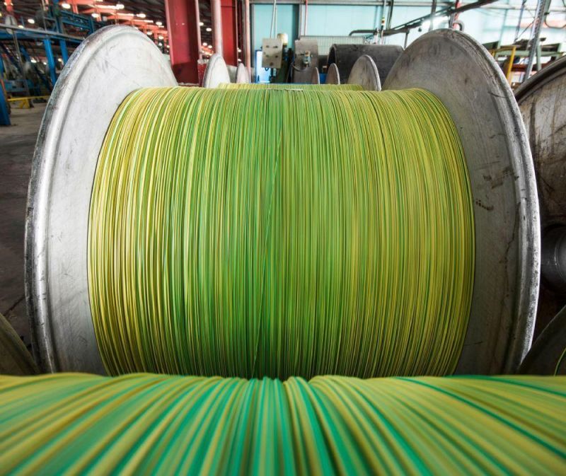 150mm Flexible Copper PVC Covered Earth Grounding Wire Cable Green/Yellow