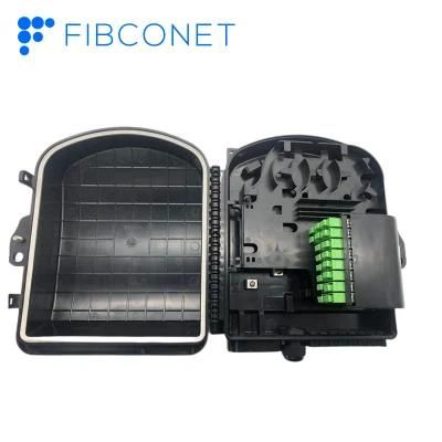 FTTH Fiber Optic/Optical ABS Distribution Box 18 Port Splitter Distribution Box with Adapter