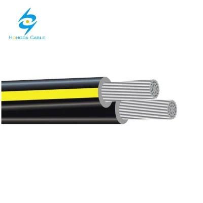 Al Duplex 600 Volt Secondary Ud Cable 8 6 4 2AWG