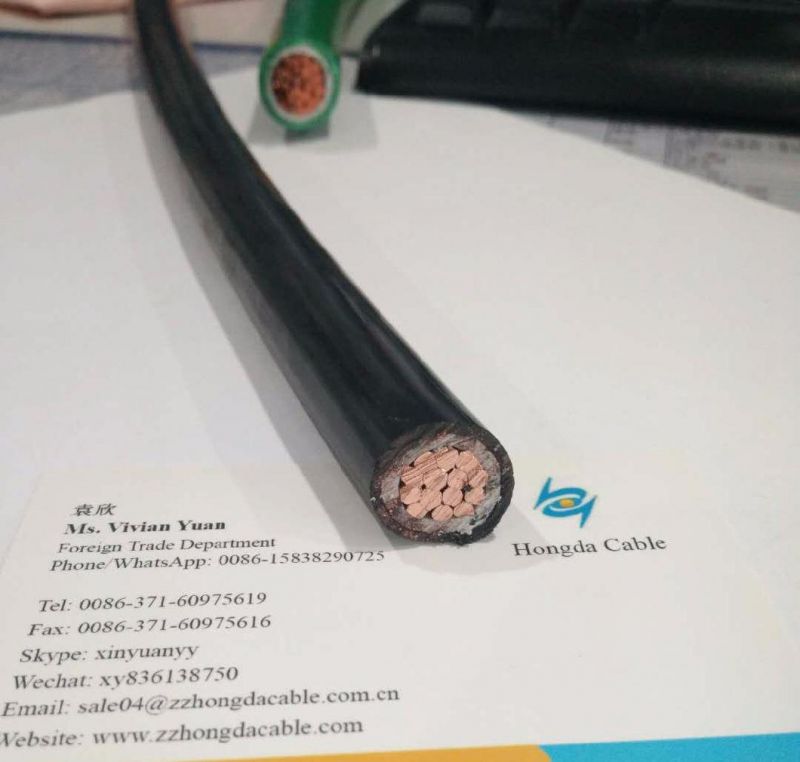 600V Single Copper Conductor XLPE Insulation Cable Ttu 500 Mcm