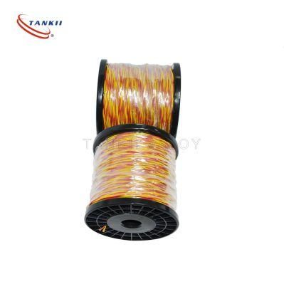 18AWG Thermocouple wire type K red+yellow fiberglass insulated cable