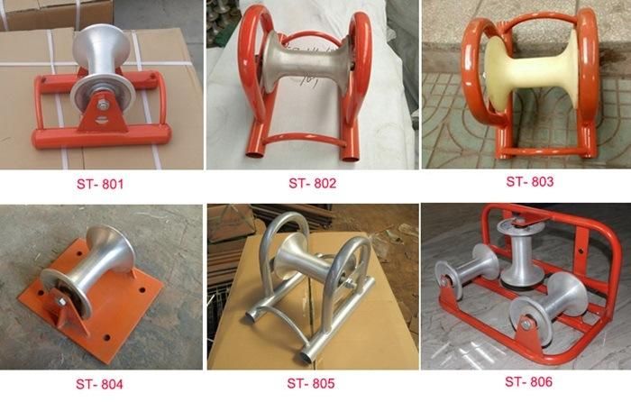 China Factory Stainless Steel Cable Laying Guide Pulley