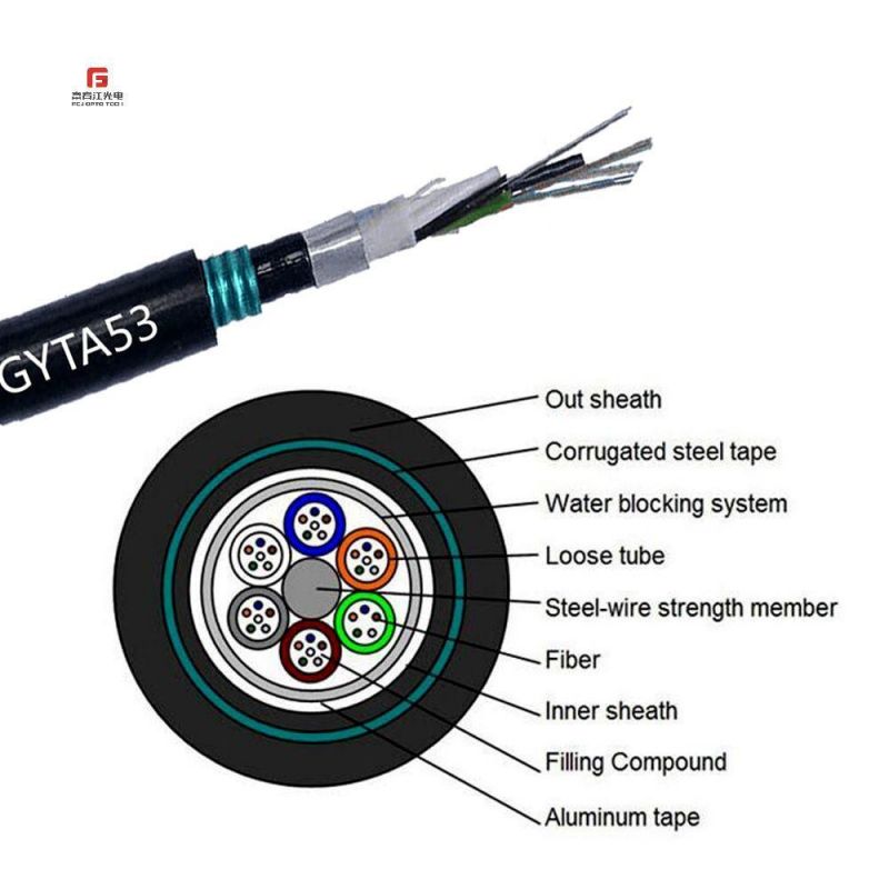 Hot Selling GYTA53 Outdoor Armored Optical Fiber Cable